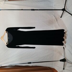 black velvet long dress